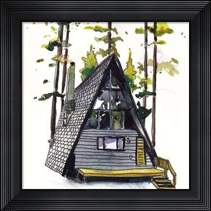 Framed Rad Cabin II Print