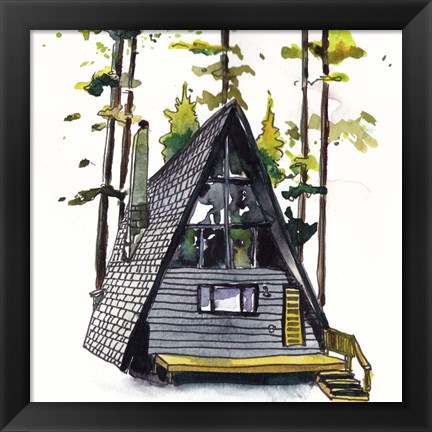 Framed Rad Cabin II Print