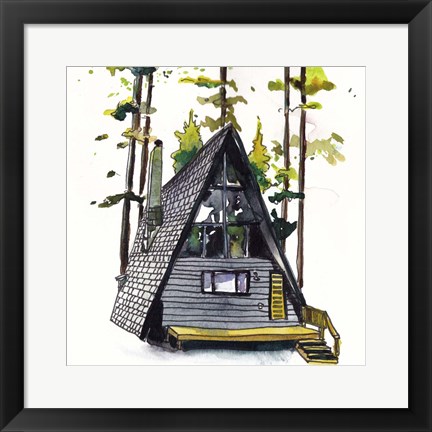 Framed Rad Cabin II Print