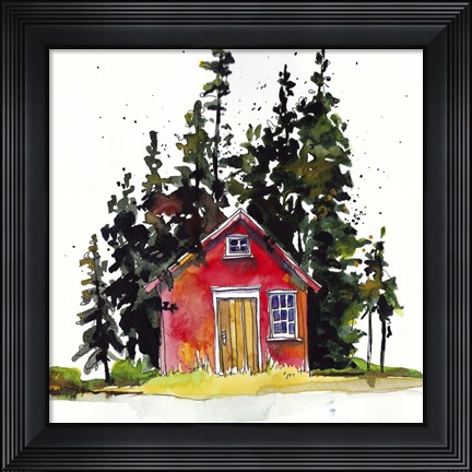 Framed Rad Cabin III Print