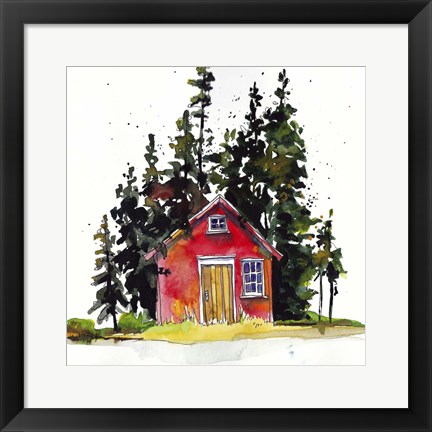 Framed Rad Cabin III Print