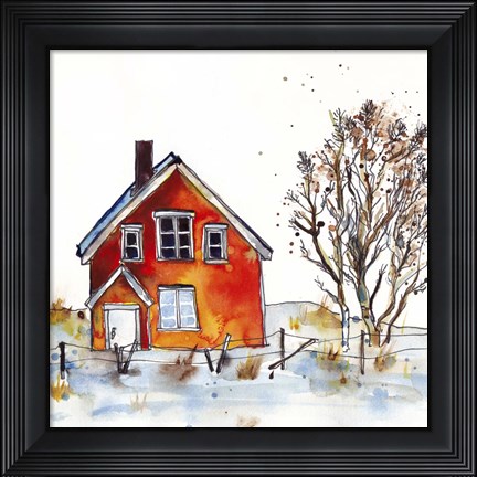Framed Rad Cabin V Print