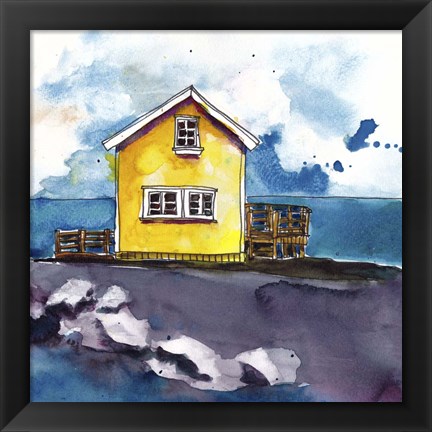 Framed Cabin Scape I Print