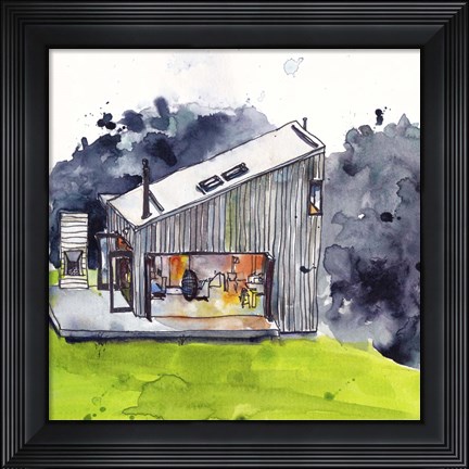 Framed Cabin Scape IV Print