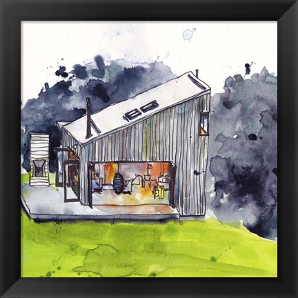 Framed Cabin Scape IV Print