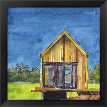 Framed Cabin Scape VI Print