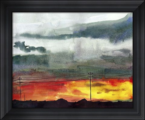 Framed Night Sky II Print