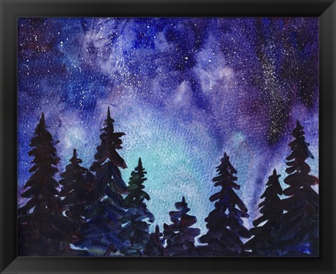 Framed Night Sky III Print