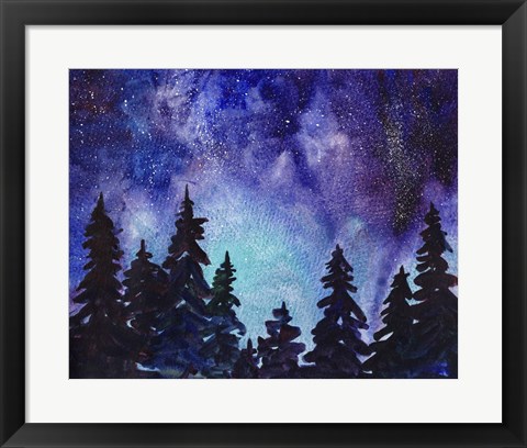 Framed Night Sky III Print