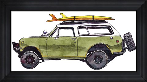 Framed Surf Car II Print