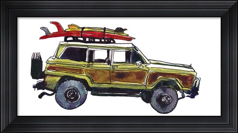 Framed Surf Car VII Print
