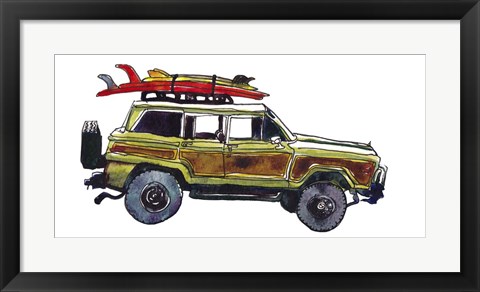 Framed Surf Car VII Print