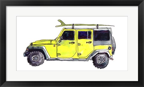 Framed Surf Car VIII Print