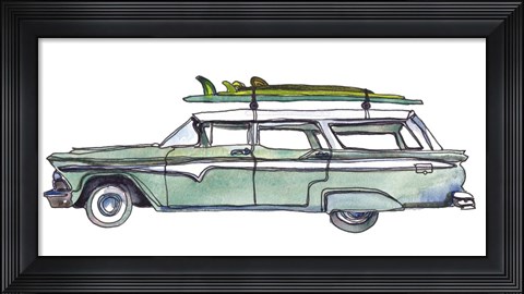 Framed Surf Car XI Print