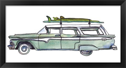 Framed Surf Car XI Print