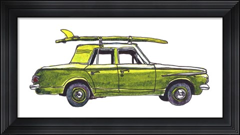Framed Surf Car XII Print