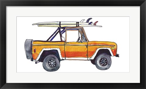 Framed Surf Car XIII Print