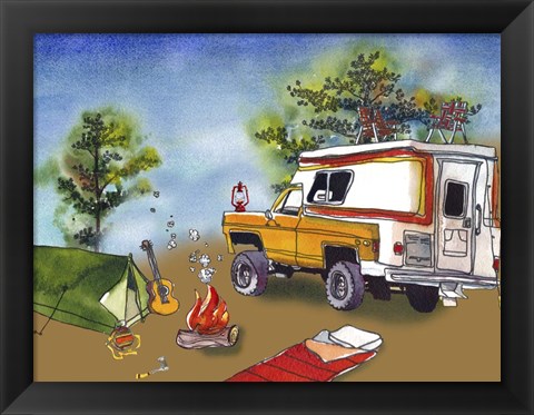 Framed Camp Out I Print