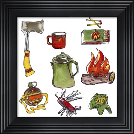 Framed Camp Out IV Print