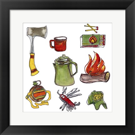 Framed Camp Out IV Print