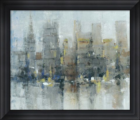 Framed City Proper I Print