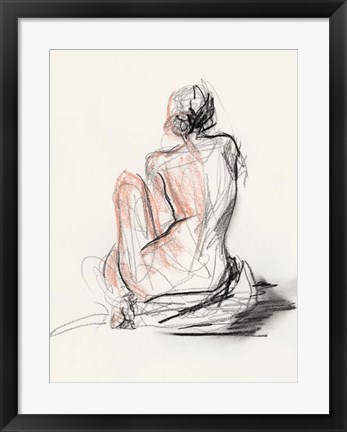 Framed Figure Gesture II Print