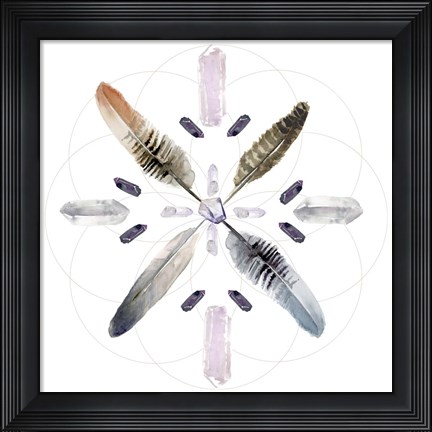 Framed Crystal Matrix I Print