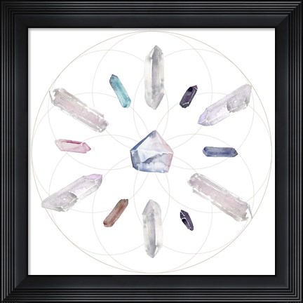 Framed Crystal Matrix II Print