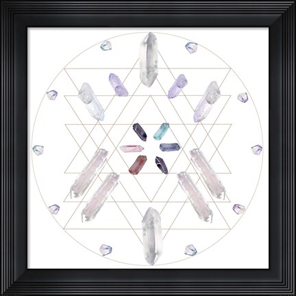 Framed Crystal Matrix III Print