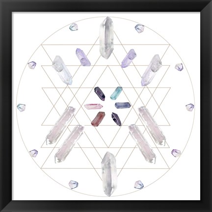 Framed Crystal Matrix III Print