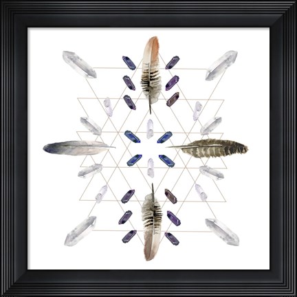 Framed Crystal Matrix IV Print