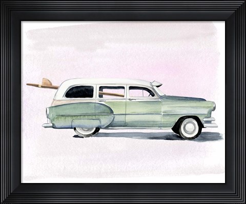 Framed Surf Wagon III Print
