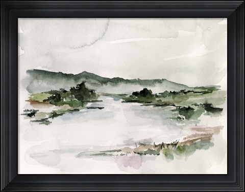 Framed Lake Mist II Print