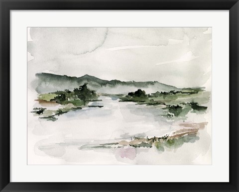 Framed Lake Mist II Print