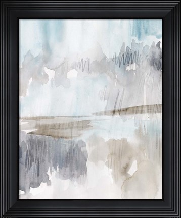 Framed Steel Stratus II Print