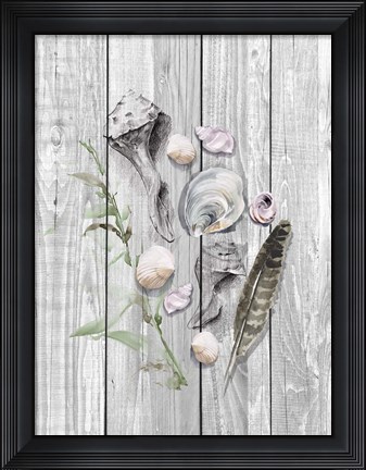 Framed Drifted Ashore I Print