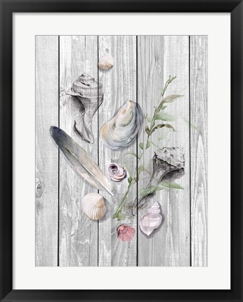 Framed Drifted Ashore II Print