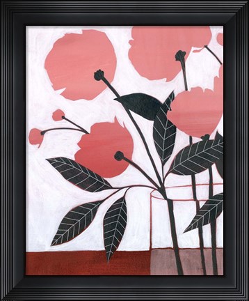 Framed Flower Screen I Print