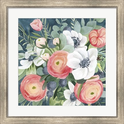 Framed Bewitching Bouquet I Print