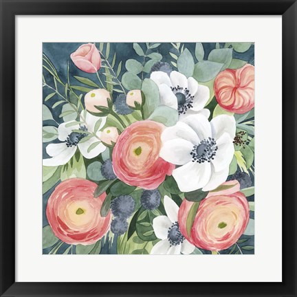 Framed Bewitching Bouquet I Print