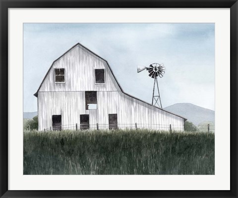 Framed Bygone Barn I Print