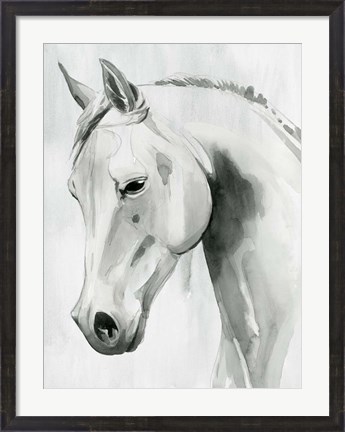 Framed Horse Whisper I Print