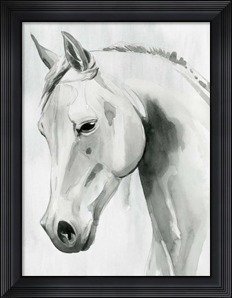 Framed Horse Whisper I Print