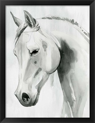 Framed Horse Whisper I Print