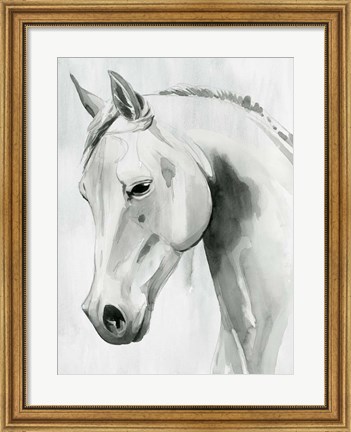 Framed Horse Whisper I Print