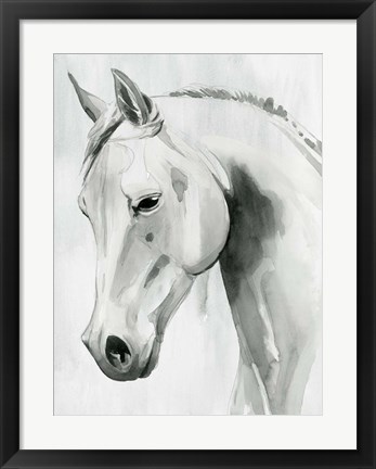 Framed Horse Whisper I Print