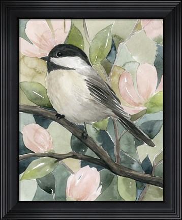 Framed Veiled Aviary II Print