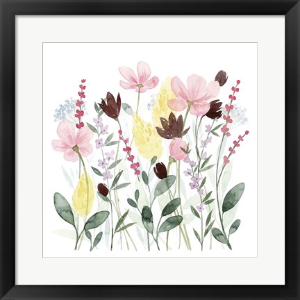 Framed May Posy II Print