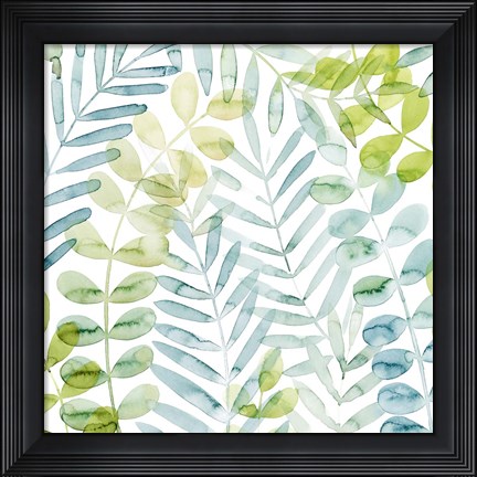 Framed Dancing Palms II Print