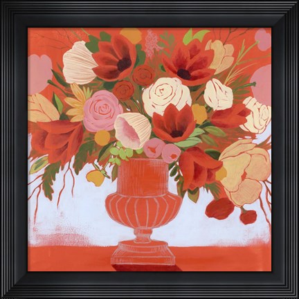 Framed Blossoms on Fire I Print